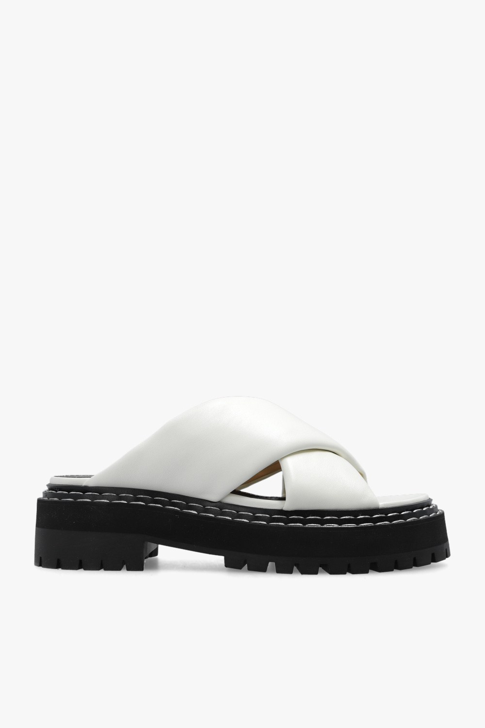 White Leather slides Proenza Schouler Vitkac GB